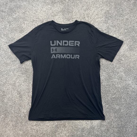 Under Armour Shirt Mens 2XL Loose Fit Crewneck Athletic Tee Polyester Blend - Picture 1 of 9